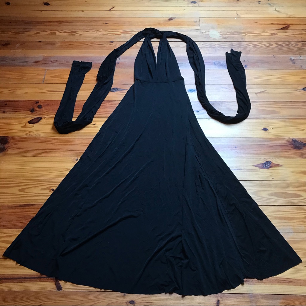 Bundle Of Three Maxi Transformer Convertible Wrap Dresses Black Purple Red Nwt S
